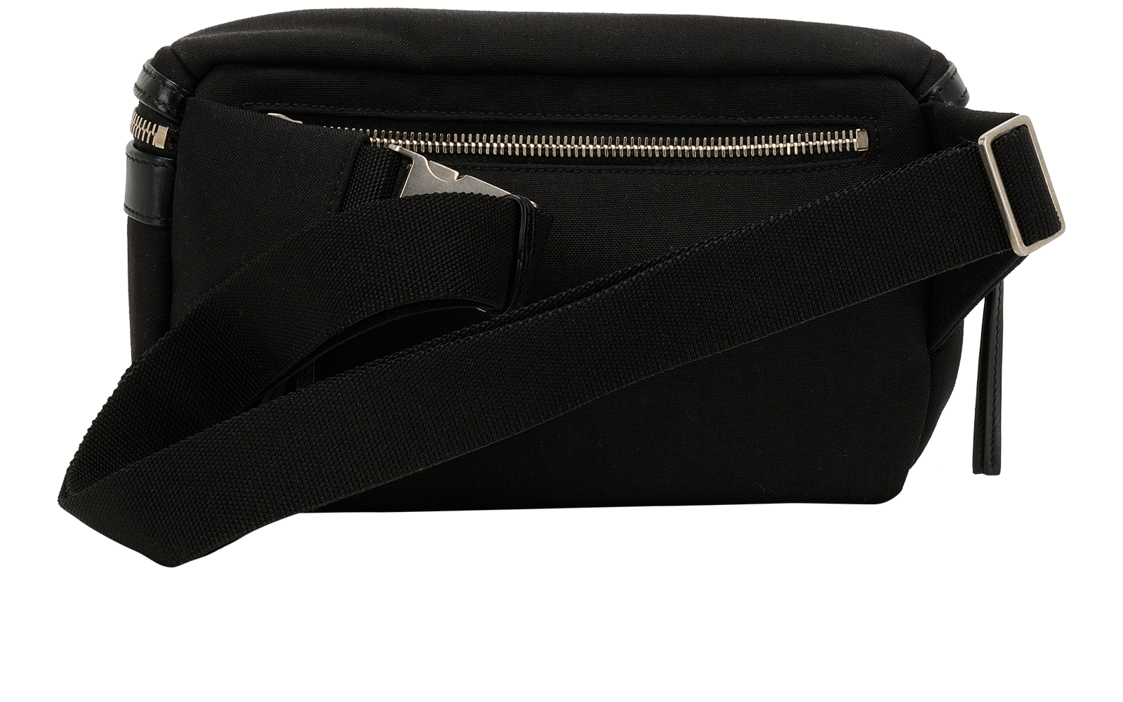 Bum Bag, &pound;250, Handbags, Black, Canvas/Leather, Back view